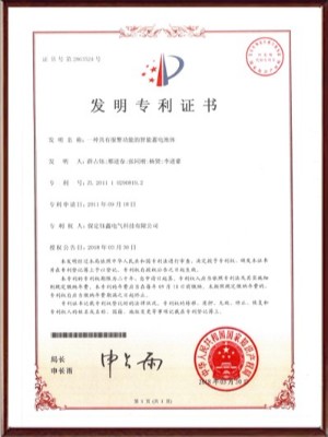 一種具有報警功能的智能蓄電池體發(fā)明專利證書